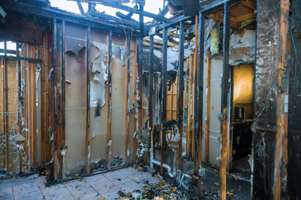 Professional Emergency Fire Cleanup technician working in Kingston, NY